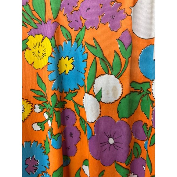 Vintage 70s Authentic Flower Child Maxi Dress - Picture 11 of 15